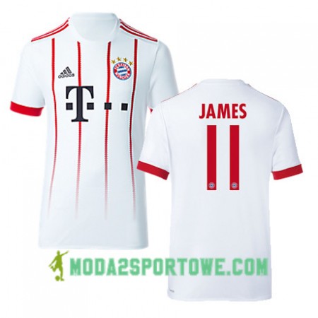 Koszulka Bayern Monachium JAMES 11 Trzeci Stroje Piłkarskie 2017/18 Krótki Rękaw
