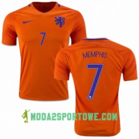 Koszulka Holandia MEMPHIS DEPAY Domowe Stroje Piłkarskie 2016/17 Krótki Rękaw