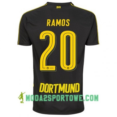 Koszulka Borussia Dortmund RAMOS 20 Wyjazdowe Stroje Piłkarskie 2017/18 Krótki Rękaw