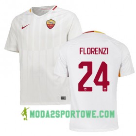 Koszulka AS Roma FLORENZI 24 Wyjazdowe Stroje Piłkarskie 2017/18 Krótki Rękaw