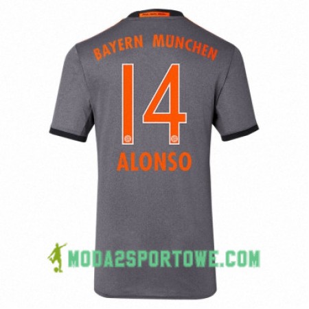 Koszulka Bayern Monachium ALONSO 14 Wyjazdowe Stroje Piłkarskie 2017/18 Krótki Rękaw