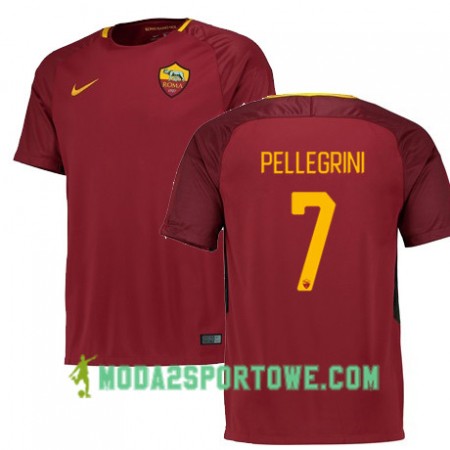 Koszulka AS Roma PELLEGRINI 7 Domowe Stroje Piłkarskie 2017/18 Krótki Rękaw