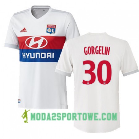 Koszulka Olympique Lyon MATHIEU GORGELIN 30 Domowe Stroje Piłkarskie 2017/18 Krótki Rękaw