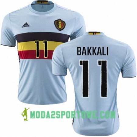 Koszulka Belgia ZAKARIA BAKKALI Wyjazdowe Stroje Piłkarskie Euro 2016