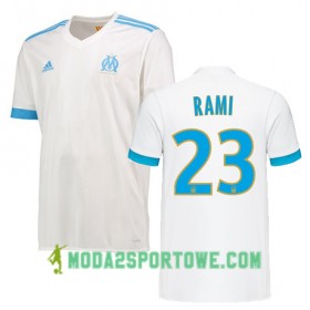 Koszulka Olympique Marsylia RAMI 23 Domowe Stroje Piłkarskie 2017/18 Krótki Rękaw