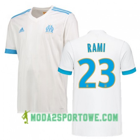 Koszulka Olympique Marsylia RAMI 23 Domowe Stroje Piłkarskie 2017/18 Krótki Rękaw