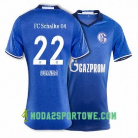Koszulka FC Schalke 04 UCHIDA 22 Domowe Stroje Piłkarskie 2017/18 Krótki Rękaw
