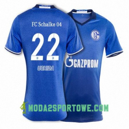 Koszulka FC Schalke 04 UCHIDA 22 Domowe Stroje Piłkarskie 2017/18 Krótki Rękaw
