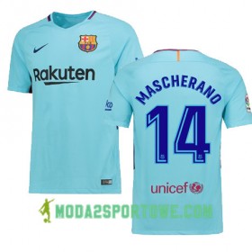 Koszulka FC Barcelona MASCHERANO 14 Wyjazdowe Stroje Piłkarskie 2017/18 Krótki Rękaw