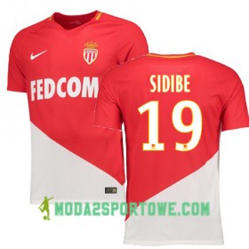 Koszulka AS Monaco DJIBRIL SIDIBE 19 Domowe Stroje Piłkarskie 2017/18 Krótki Rękaw