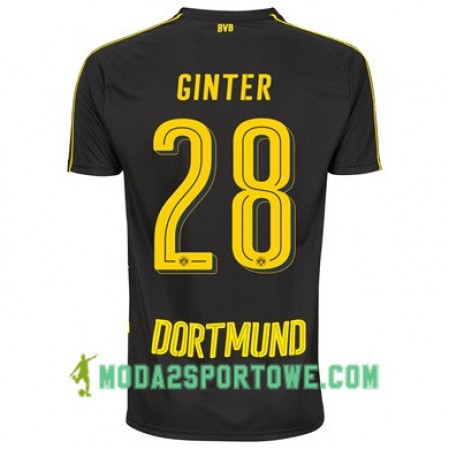 Koszulka Borussia Dortmund GInter Mediolan 28 Wyjazdowe Stroje Piłkarskie 2017/18 Krótki Rękaw