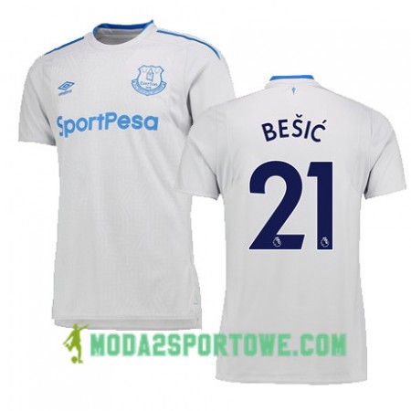 Koszulka Everton BESIC Wyjazdowe Stroje Piłkarskie 2017/18 Krótki Rękaw