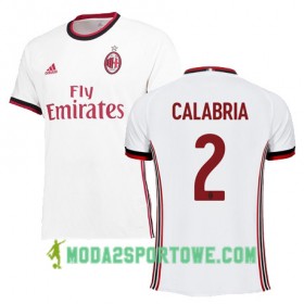 Koszulka AC Milan CALABRIA 2 Wyjazdowe Stroje Piłkarskie 2017/18 Krótki Rękaw