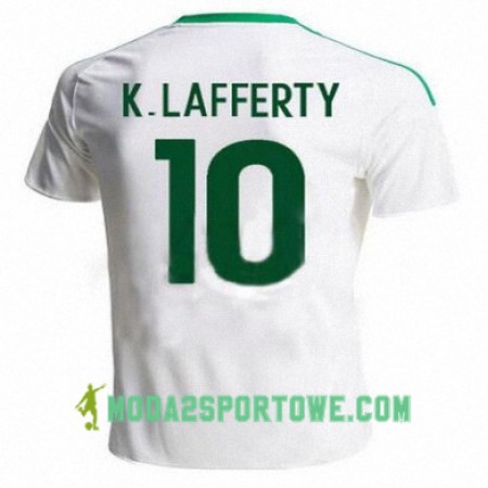 Koszulka Irlandia Północna KYLE LAFFERTY Wyjazdowe Stroje Piłkarskie 2016/17 Krótki Rękaw