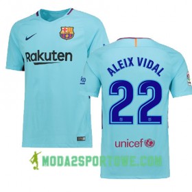 Koszulka FC Barcelona Aleix Vidal 22 Wyjazdowe Stroje Piłkarskie 2017/18 Krótki Rękaw