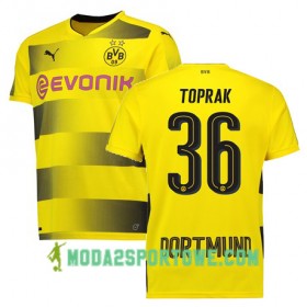 Koszulka Borussia Dortmund TOPRAK 36 Domowe Stroje Piłkarskie 2017/18 Krótki Rękaw