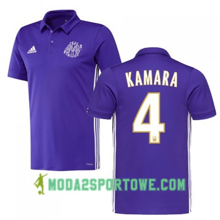 Koszulka Olympique Marsylia KAMARA 4 Trzeci Stroje Piłkarskie 2017/18 Krótki Rękaw