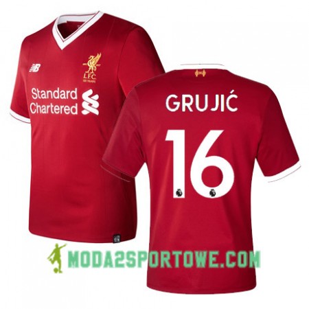 Koszulka Liverpool GRUJIC 16 Domowe Stroje Piłkarskie 2017/18 Krótki Rękaw