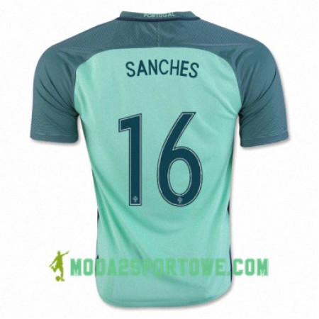 Koszulka Portugalia RENATO SANCHES Wyjazdowe Stroje Piłkarskie Euro 2016