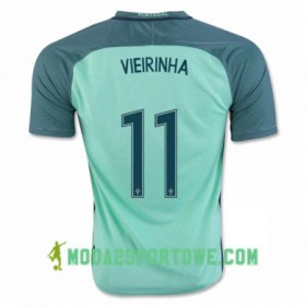 Koszulka Portugalia VIEIRINHA Wyjazdowe Stroje Piłkarskie Euro 2016