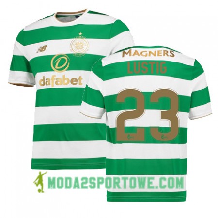 Koszulka Celtic FC MIKAEL LUSTIG Domowe Stroje Piłkarskie 2017/18 Krótki Rękaw