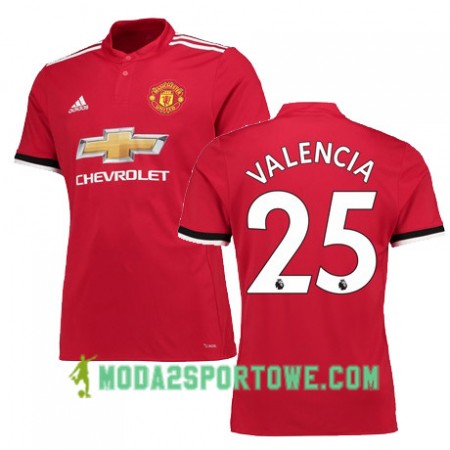 Koszulka Manchester United VALENCIA 25 Domowe Stroje Piłkarskie 2017/18 Krótki Rękaw
