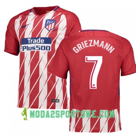 Koszulka Atlético Madryt GRIEZMANN 7 Domowe Stroje Piłkarskie 2017/18 Krótki Rękaw