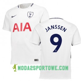 Koszulka Tottenham Hotspur JANSSEN 9 Domowe Stroje Piłkarskie 2017/18 Krótki Rękaw