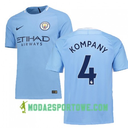Koszulka Manchester City KOMPANY 4 Domowe Stroje Piłkarskie 2017/18 Krótki Rękaw