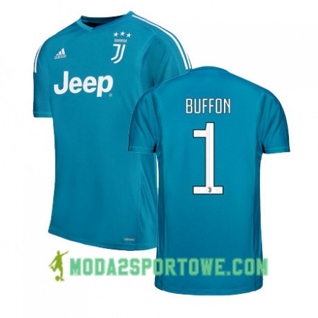 Koszulka Juventus BUFFON 1 Domowe Stroje Piłkarskie 2017/18 Krótki Rękaw
