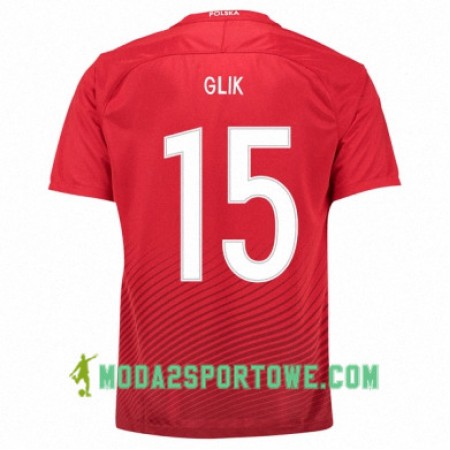 Koszulka Polska KAMIL GLIK Wyjazdowe Stroje Piłkarskie Euro 2016