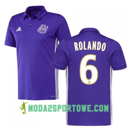 Koszulka Olympique Marsylia ROLANDO 6 Trzeci Stroje Piłkarskie 2017/18 Krótki Rękaw