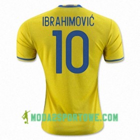 Koszulka Szwecja ZLATAN IBRAHIMOVIC Domowe Stroje Piłkarskie Euro 2016