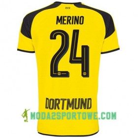Koszulka Borussia Dortmund MERINO 24 Trzeci Stroje Piłkarskie 2017/18 Krótki Rękaw