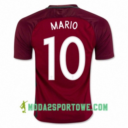 Koszulka Portugalia JOAO MARIO Domowe Stroje Piłkarskie Euro 2016