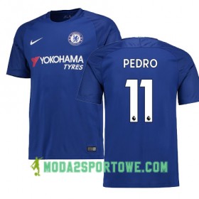 Koszulka Chelsea PEDRO 11 Domowe Stroje Piłkarskie 2017/18 Krótki Rękaw