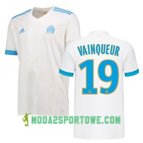 Koszulka Olympique Marsylia WILLIAM VAINQUEUR 19 Domowe Stroje Piłkarskie 2017/18 Krótki Rękaw