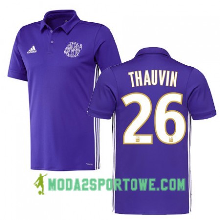 Koszulka Olympique Marsylia FLORIAN THAUVIN 26 Trzeci Stroje Piłkarskie 2017/18 Krótki Rękaw