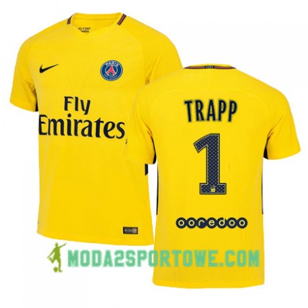 Koszulka Paris SG KEVIN TRAPP 1 Wyjazdowe Stroje Piłkarskie 2017/18 Krótki Rękaw
