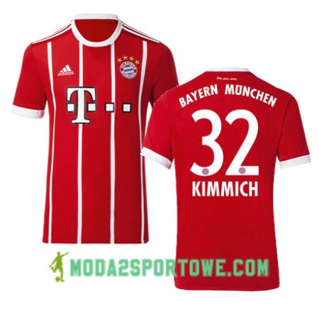 Koszulka Bayern Monachium KIMMICH 32 Domowe Stroje Piłkarskie 2017/18 Krótki Rękaw