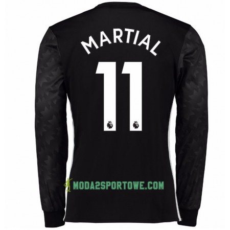 Koszulka Manchester United Anthony Martial 11 Wyjazdowe Stroje Piłkarskie 2017/18 Długi Rękaw