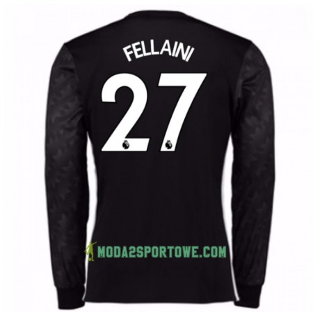Koszulka Manchester United Marouane Fellaini 27 Wyjazdowe Stroje Piłkarskie 2017/18 Długi Rękaw