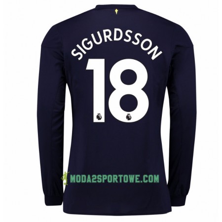 Koszulka Everton Gylfi Sigurdsson 18 Trzeci Stroje Piłkarskie 2017/18 Długi Rękaw