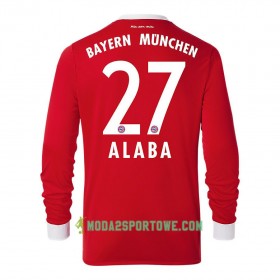 Koszulka Bayern Monachium David Alaba 27 Domowe Stroje Piłkarskie 2017/18 Długi Rękaw