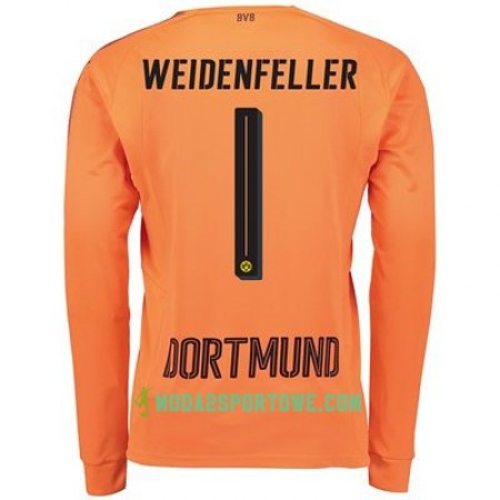 Koszulka Borussia Dortmund Bramkarska Roman Weidenfeller 1 Wyjazdowe Stroje Piłkarskie 2017/18 Długi Rękaw