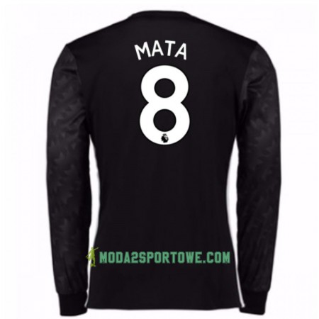 Koszulka Manchester United Juan Mata 8 Wyjazdowe Stroje Piłkarskie 2017/18 Długi Rękaw