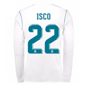Koszulka Real Madryt Isco 22 Domowe Stroje Piłkarskie 2017/18 Długi Rękaw