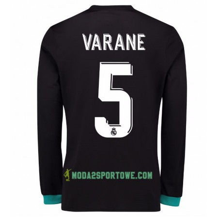Koszulka Real Madryt Raphael Varane 5 Wyjazdowe Stroje Piłkarskie 2017/18 Długi Rękaw