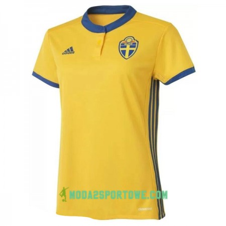 Koszulka Szwecja Damska Domowe Stroje Piłkarskie Euro 2017