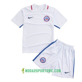 Koszulka Chile Dziecięcy Wyjazdowe Stroje Piłkarskie 2016/17 Krótki Rękaw